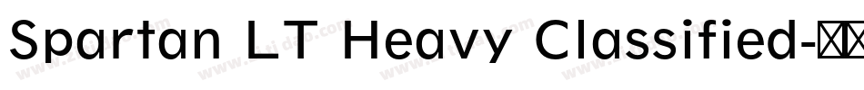 Spartan LT Heavy Classified字体转换